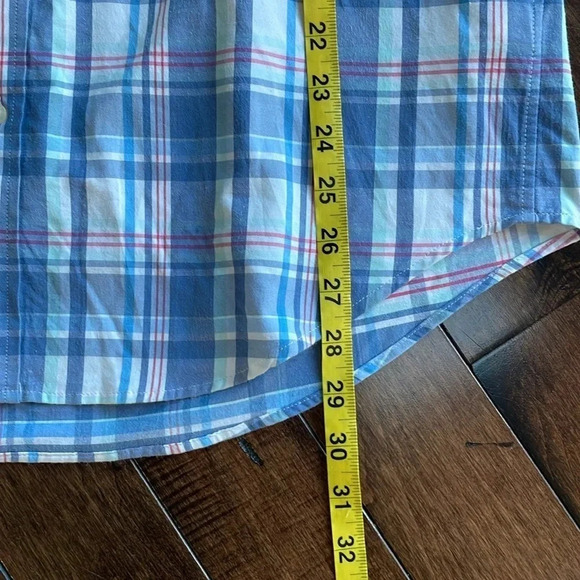 Vineyard Vines Performance Classic Fit Tucker shirt Light Blue plaid Men’s L - Picture 8 of 10